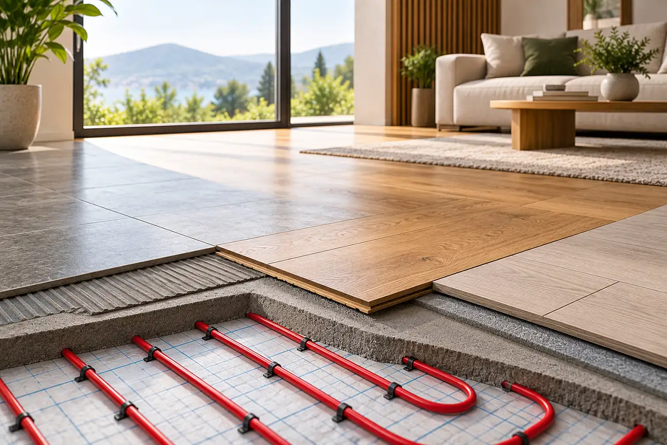 Pavimenti e riscaldamento a pavimento: quali scegliere per consumare meno
